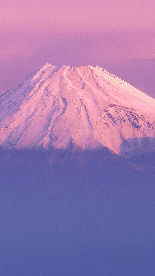 ピンクの富士山 iPhone5 スマホ用壁紙