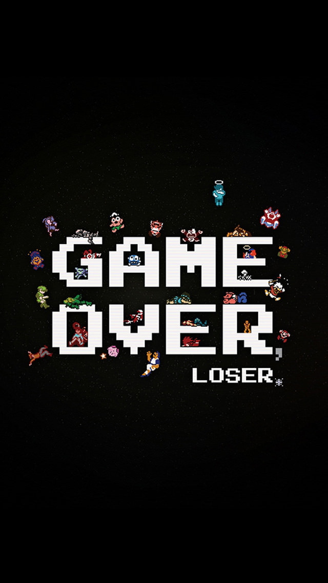 GAME OVER iPhone5壁紙