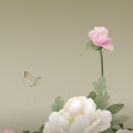 和風の花びらと蝶 iPhone6 Plus 壁紙