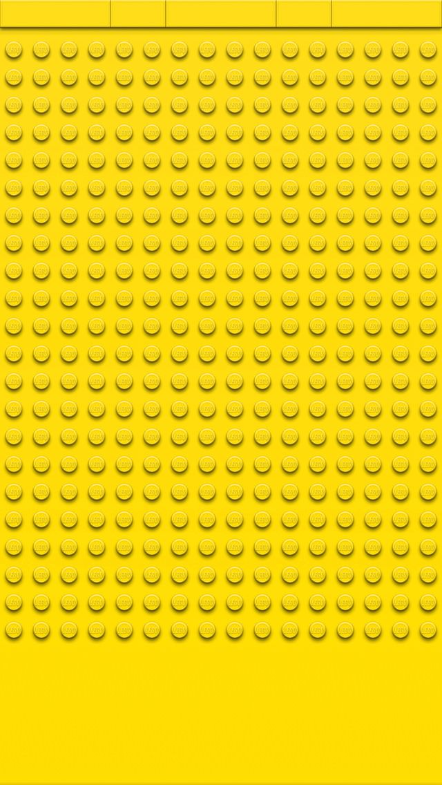黄色のレゴブロック iPhone5壁紙
