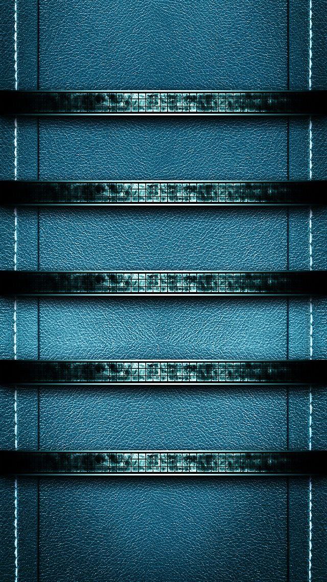 ブルー・レザー iPhone5壁紙