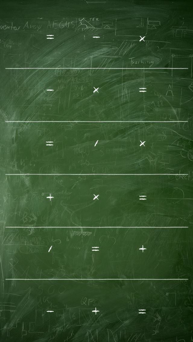 学校の黒板 iPhone5壁紙