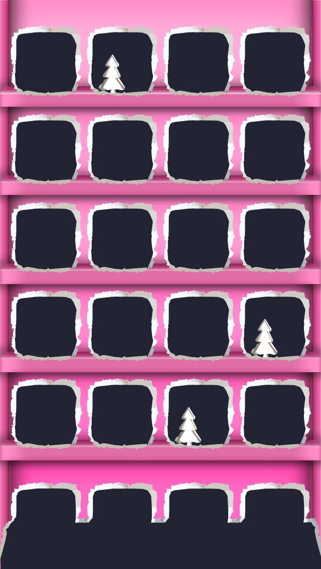 ピンク クリスマスツリー iPhone5壁紙