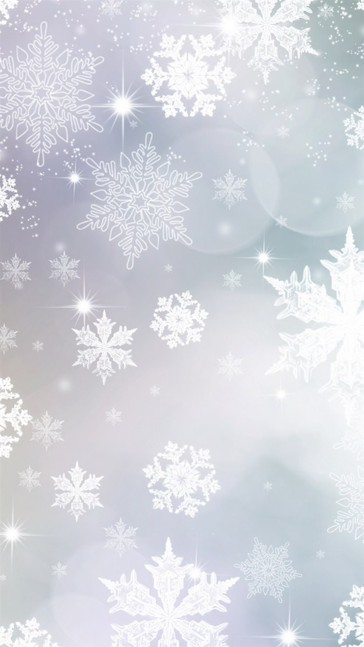 白の雪紋 iPhone6壁紙