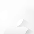 白のミニマルなアップルロゴ iPhone6壁紙