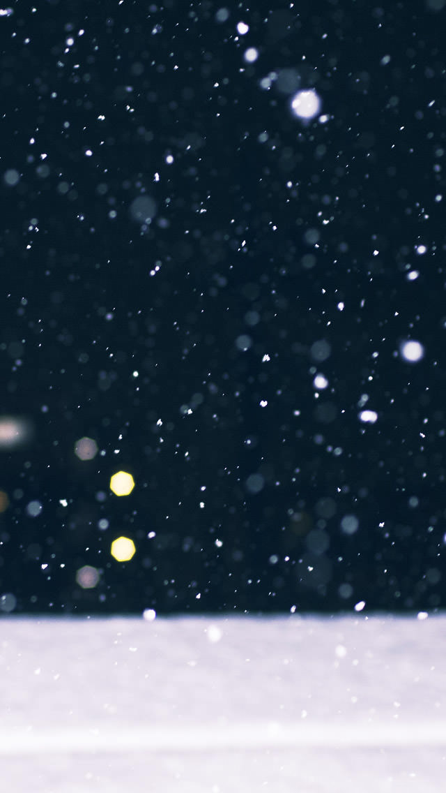 降りしきる雪 iPhone5壁紙