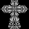 黒の十字架 iPhone6 Plus壁紙