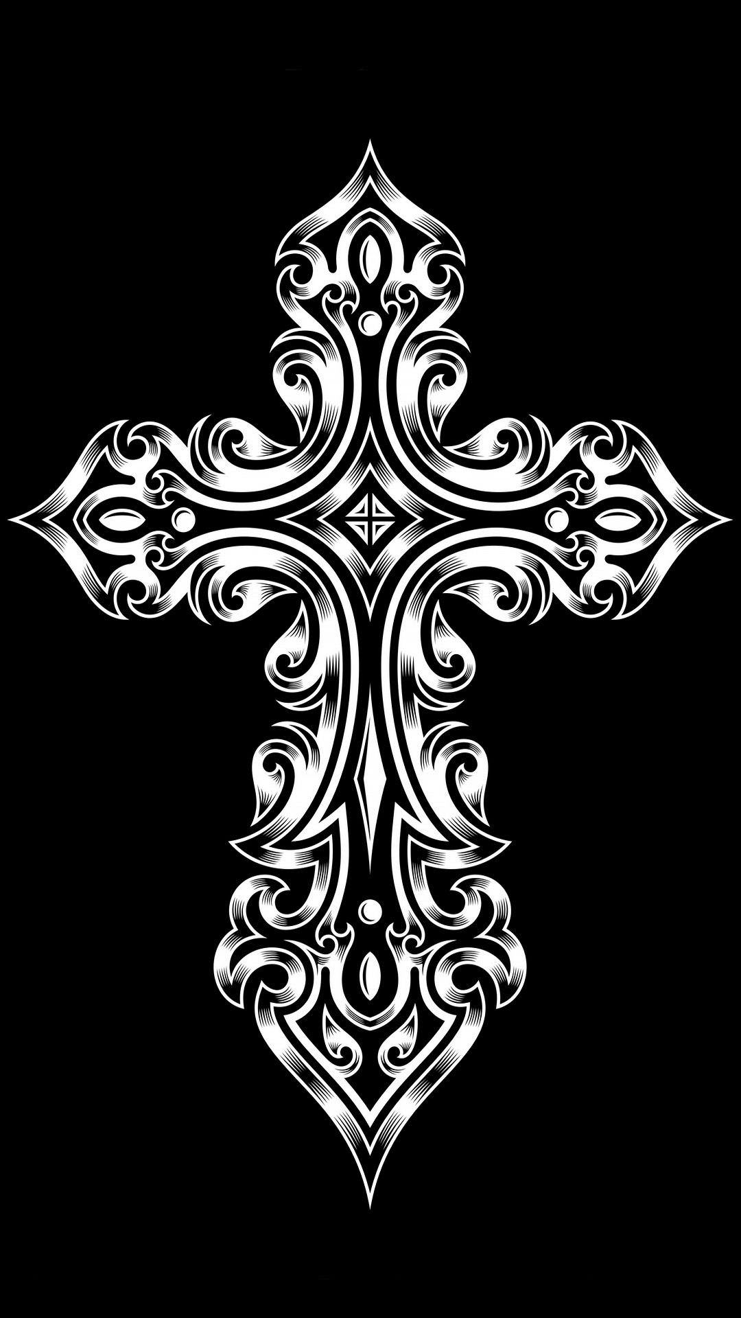 黒の十字架 iPhone6 Plus壁紙