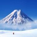 雪山とゲレンデ iPhone6 Plus壁紙