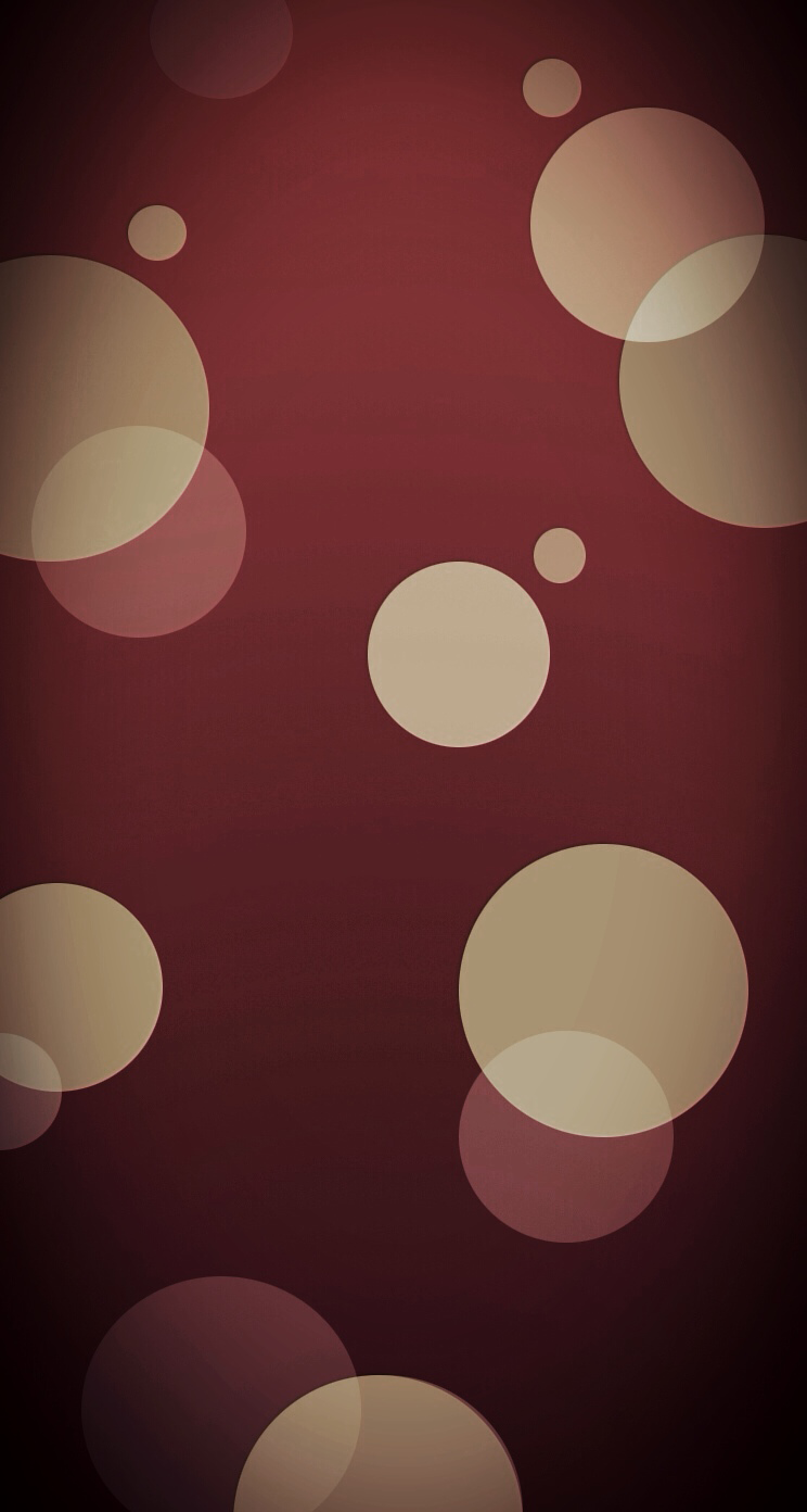 かわいい赤のドットパターン iPhone6壁紙