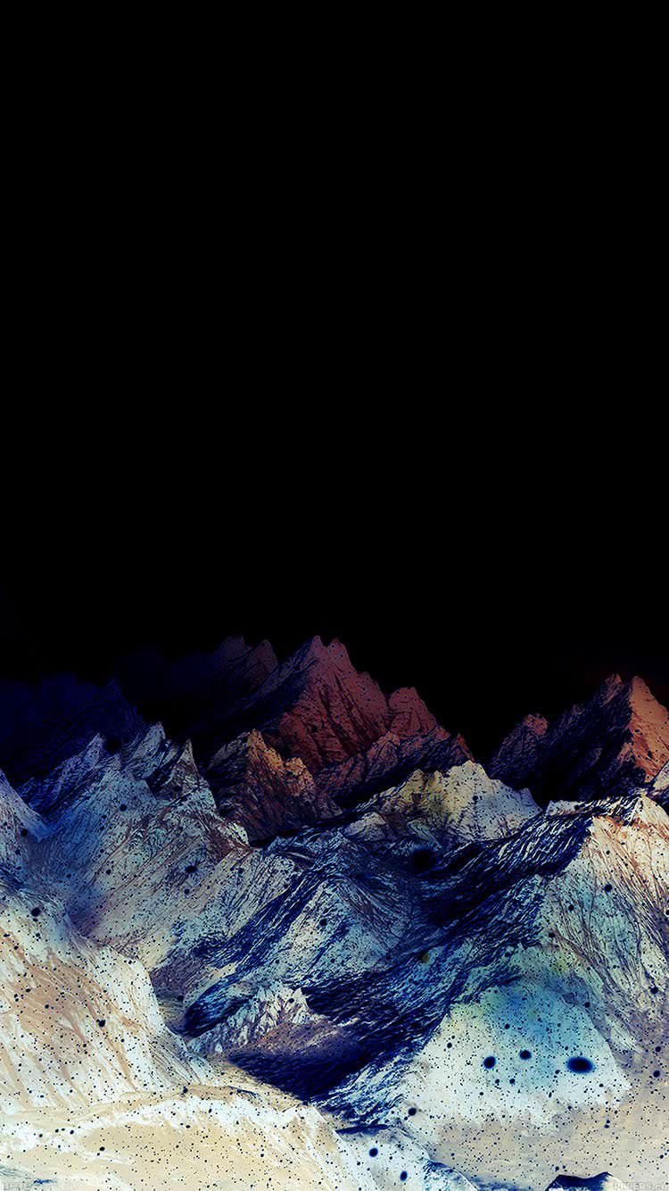 色のついた山 iPhone6 壁紙