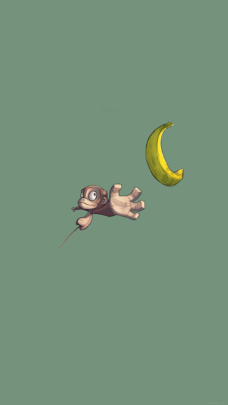 猿とバナナ iPhone6壁紙