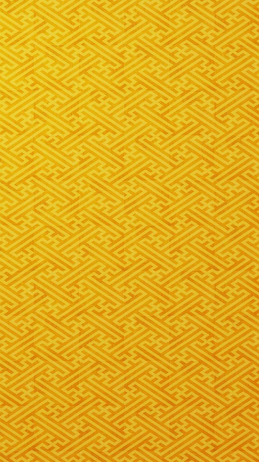 黄色の複雑なアブストラクト iPhone6壁紙