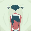 白熊の咆哮 iPhone6 壁紙