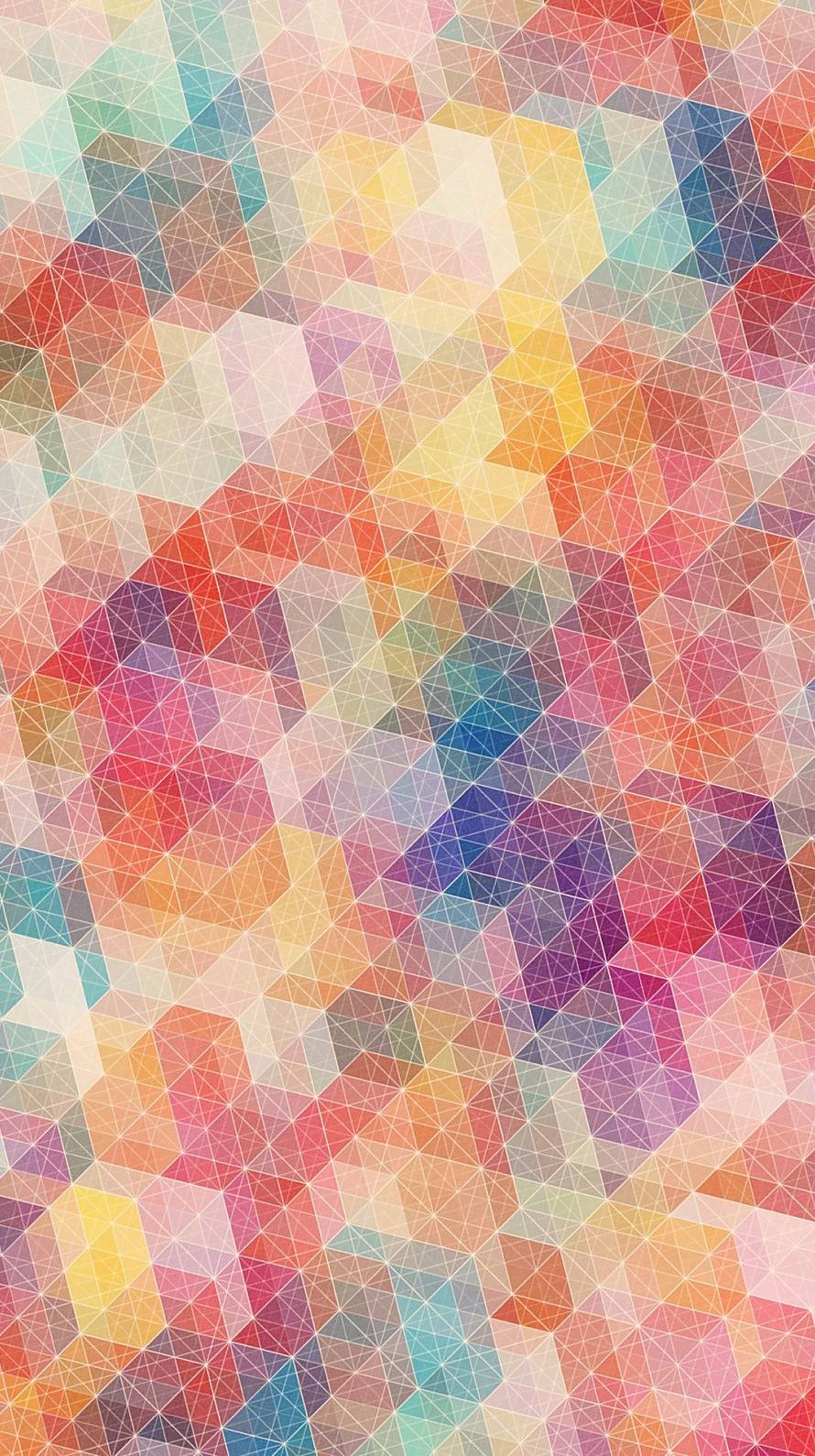 カラフルなパターン iPhone6壁紙