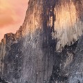 夕暮れの断崖 iPhone6壁紙
