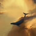 クジラと船 iPhone6 壁紙