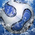 水をはじくサッカーボール iPhone6壁紙