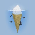 シャチとアイスクリーム iPhone6壁紙