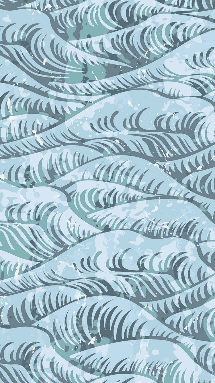 波の模様 iPhone6壁紙