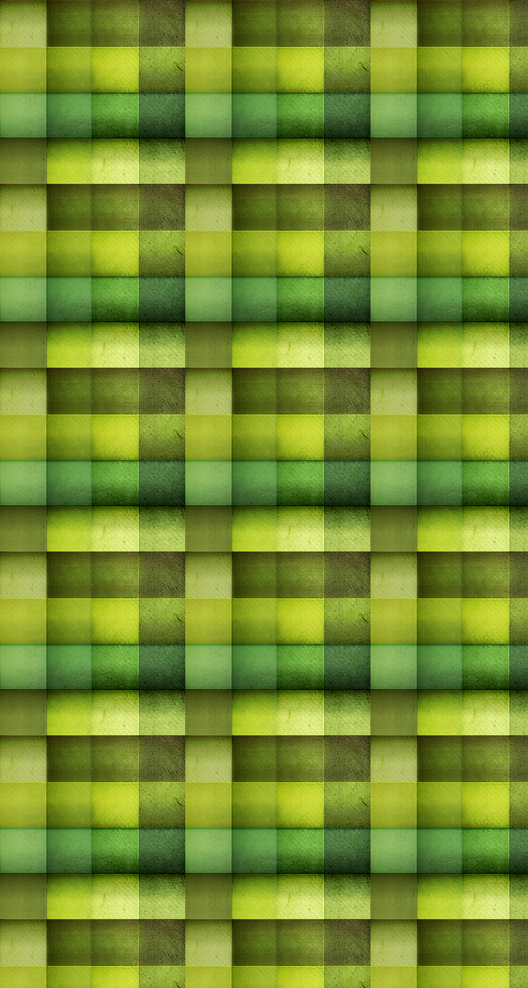 緑のポップな格子 iPhone6壁紙