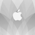 ホワイトクリーンなアップルロゴ iPhone6壁紙