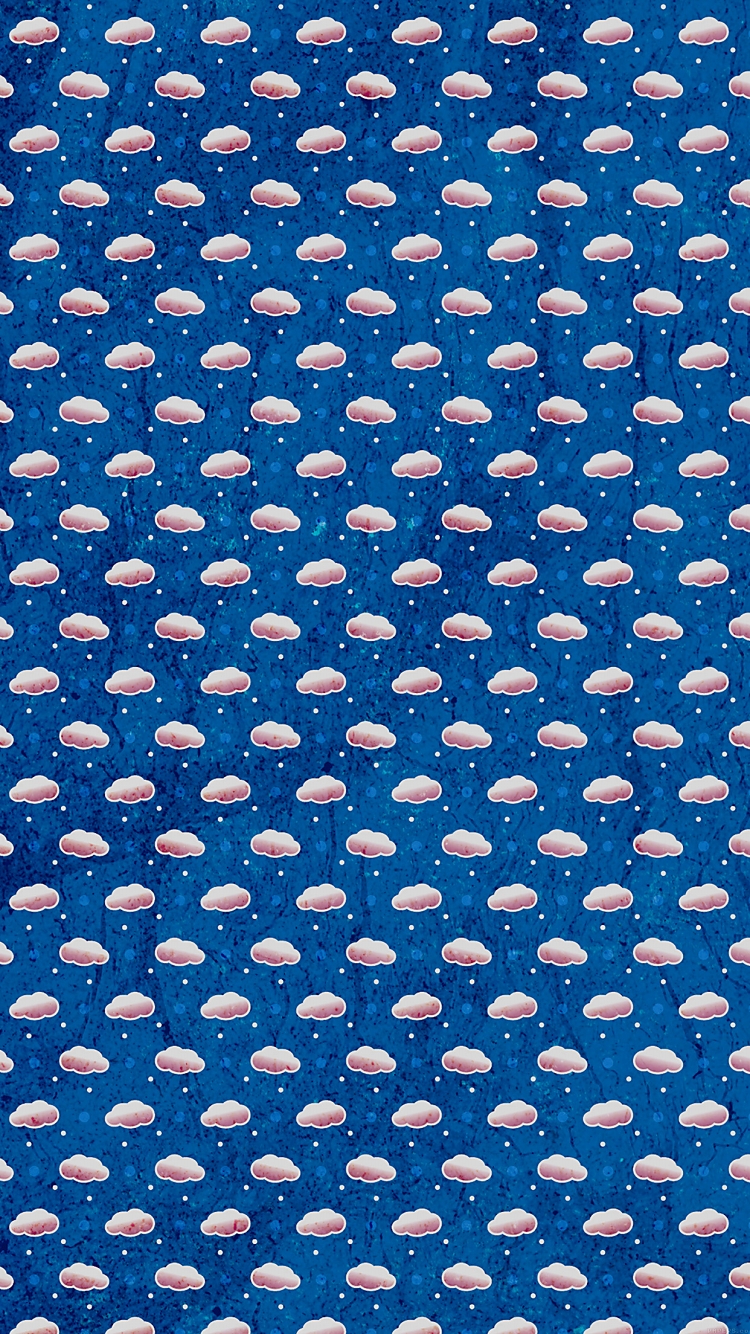 雲のイラスト iPhone6壁紙