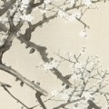 かわいい梅の花のイラスト iPhone6壁紙