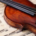バイオリンと楽譜 iPhone6壁紙