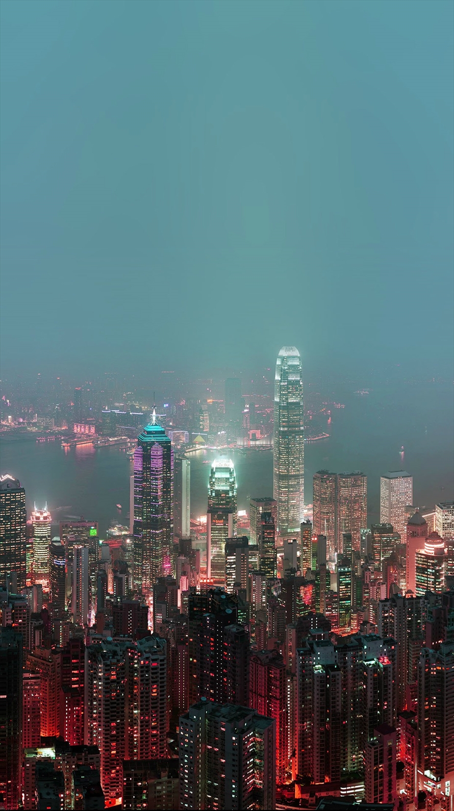 香港の夜景 Iphone6壁紙 Wallpaperbox