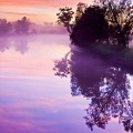紫の空・川 iPhone6壁紙