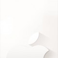 ミニマル ホワイト アップルロゴ iPhone6壁紙