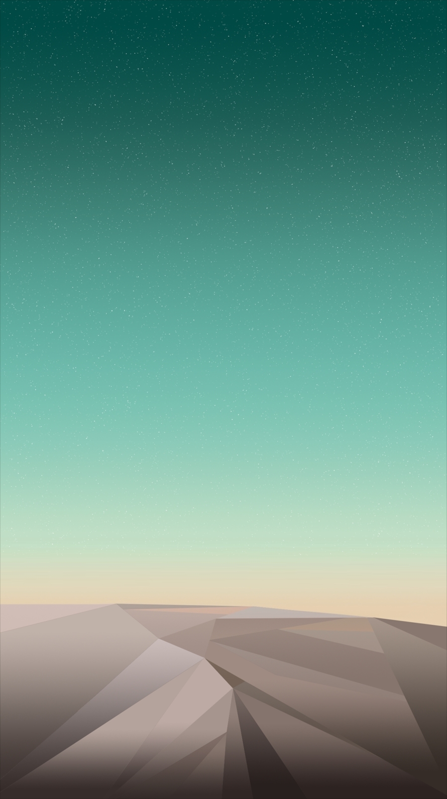 砂漠のポリゴン iPhone6壁紙