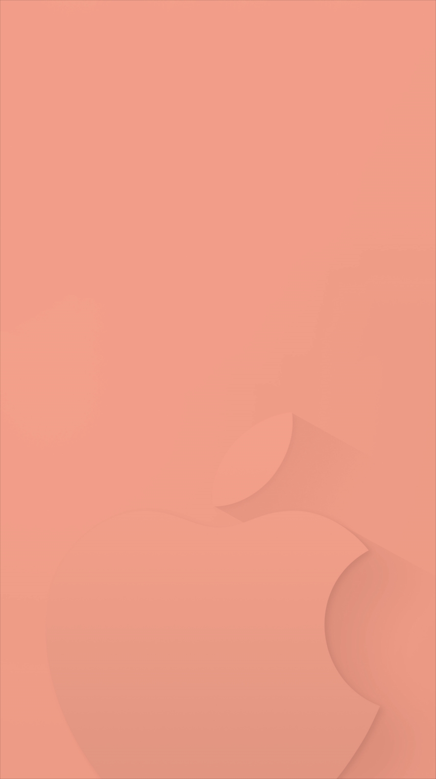 ミニマル ピンク アップルロゴ iPhone6壁紙