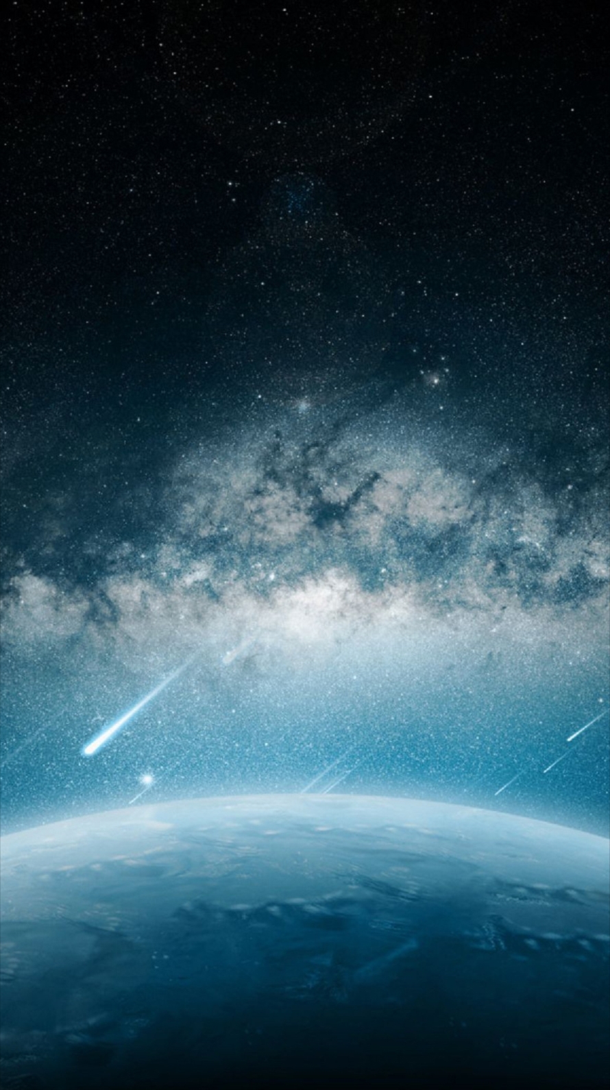 地球に降る流星 iPhone6壁紙