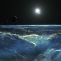 地平線と宇宙 iPhone6壁紙