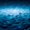 青い凸凹のポリゴン iPhone6壁紙