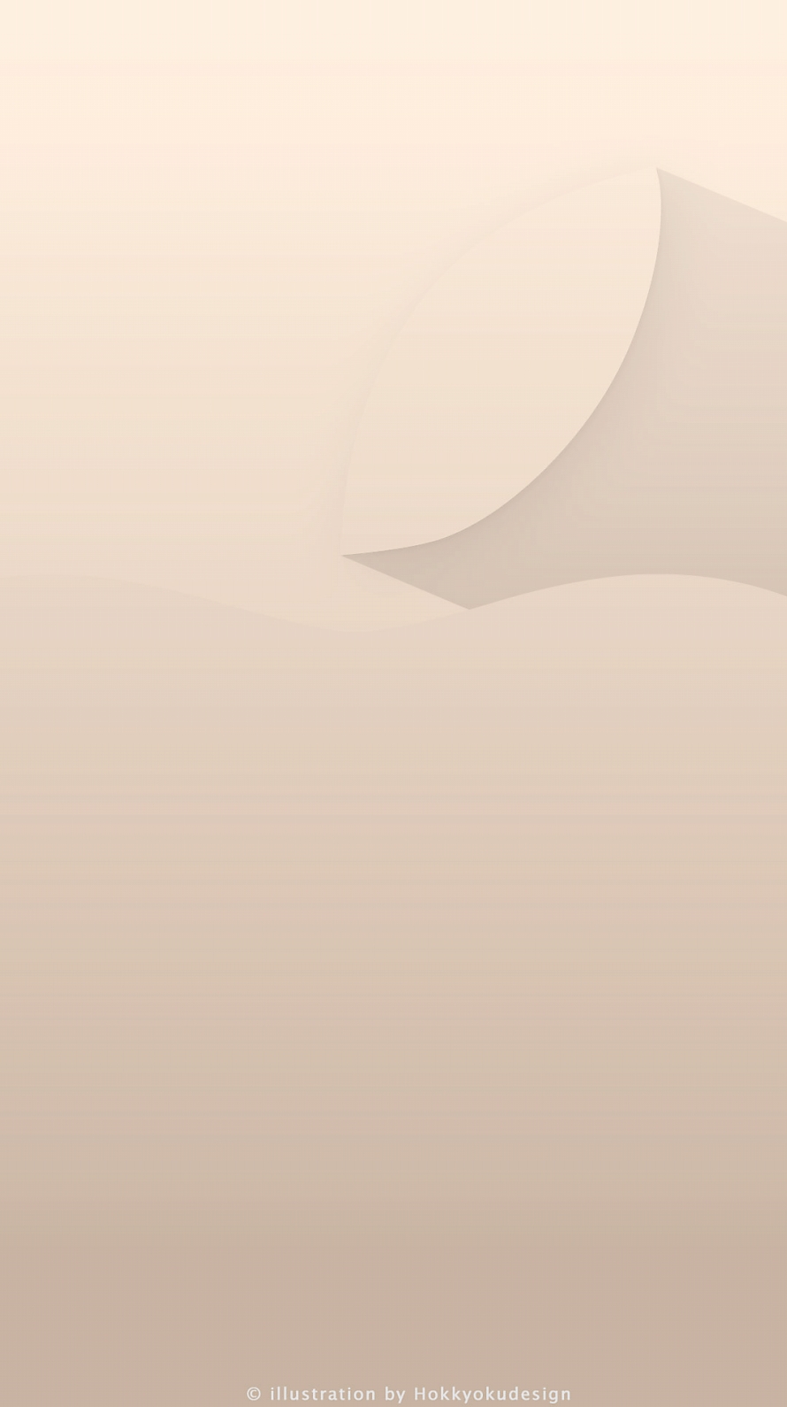 プレミアムゴールド アップル iPhone6壁紙