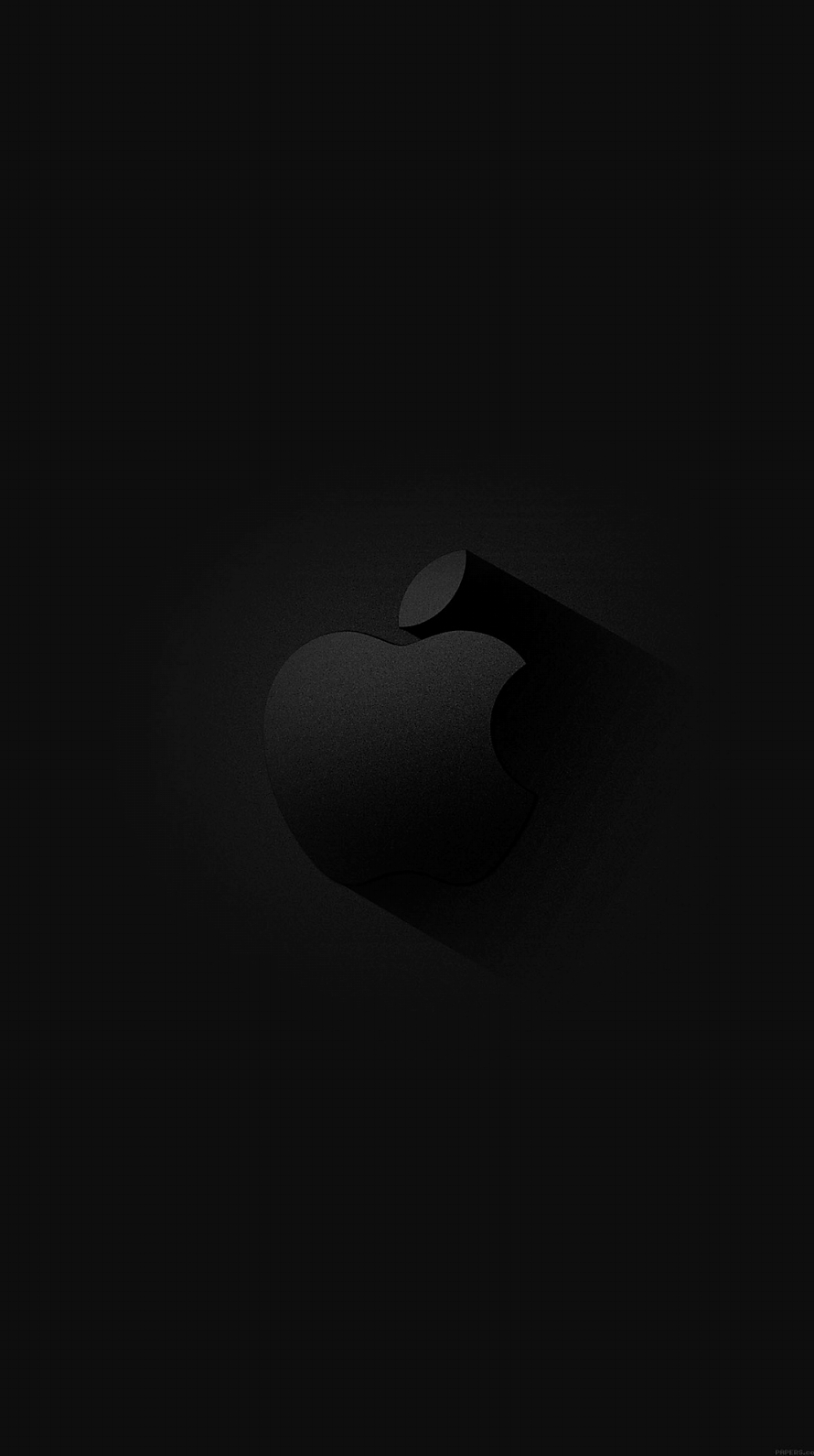 黒のグラデーション Appleロゴ iPhone6壁紙