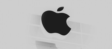 フラット アップルロゴ iPhone6壁紙