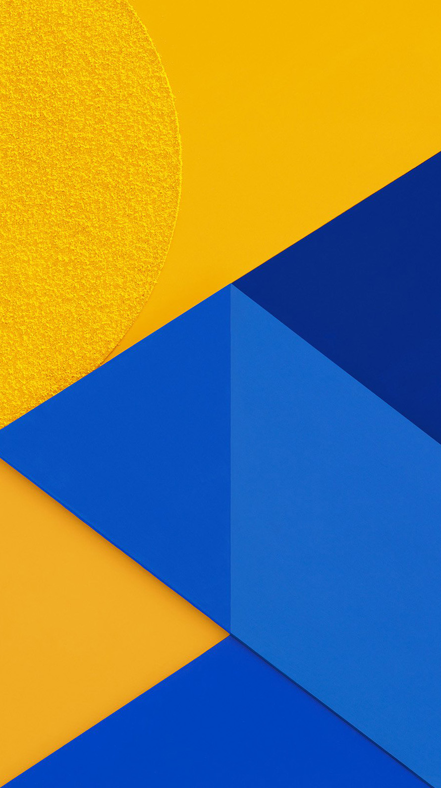 青と黄色の交わるiPhone6壁紙
