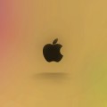 飴色 アップルロゴ iPhone6壁紙