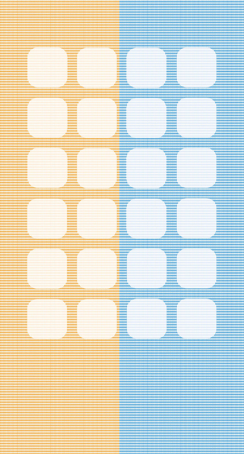 黄色と青色のドット 棚 iPhone6壁紙