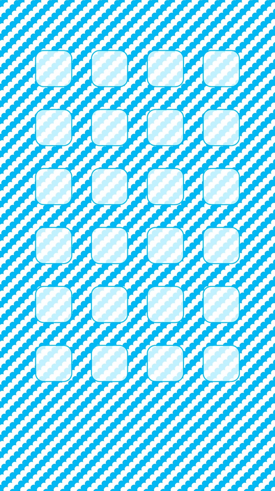 水色 モコモコ ストライプ iPhone6壁紙