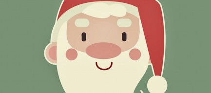 サンタクロースのイラスト iPhone6壁紙